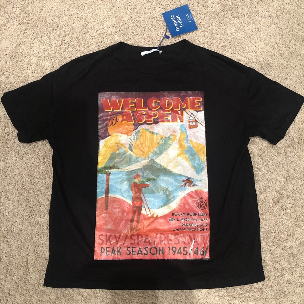 BNWT 100% cotton Zara graphic t-shirt